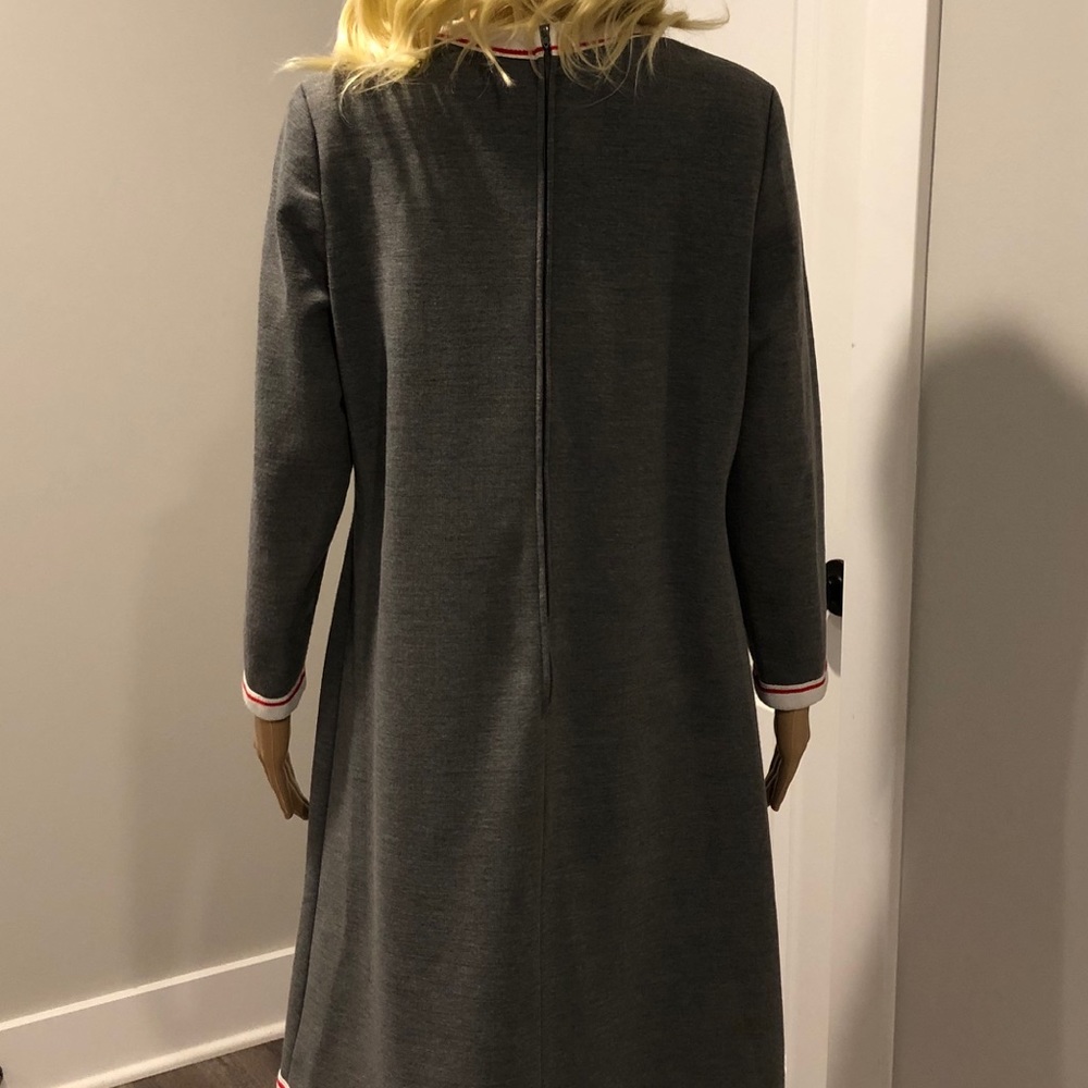 Vintage midi gray dress - Picture 3 of 4